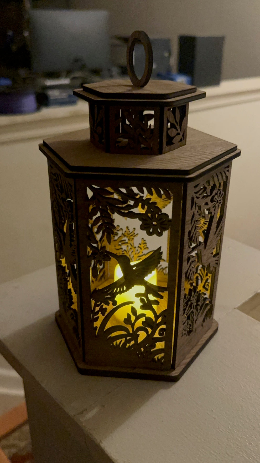 Hummingbird Tealight Candle Holder