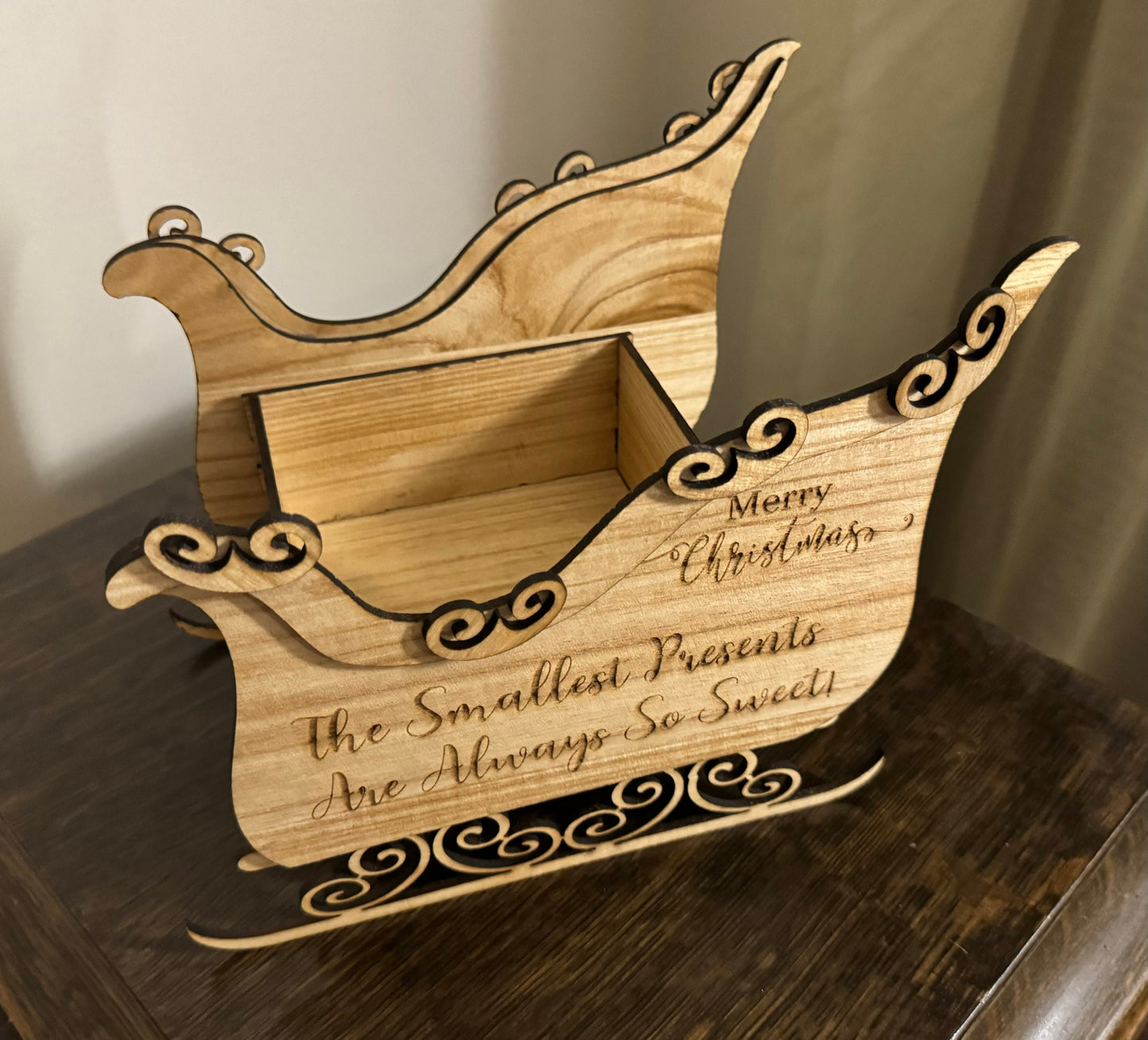 Custom Personalized Santa’s Sleigh Candy Dish - Large