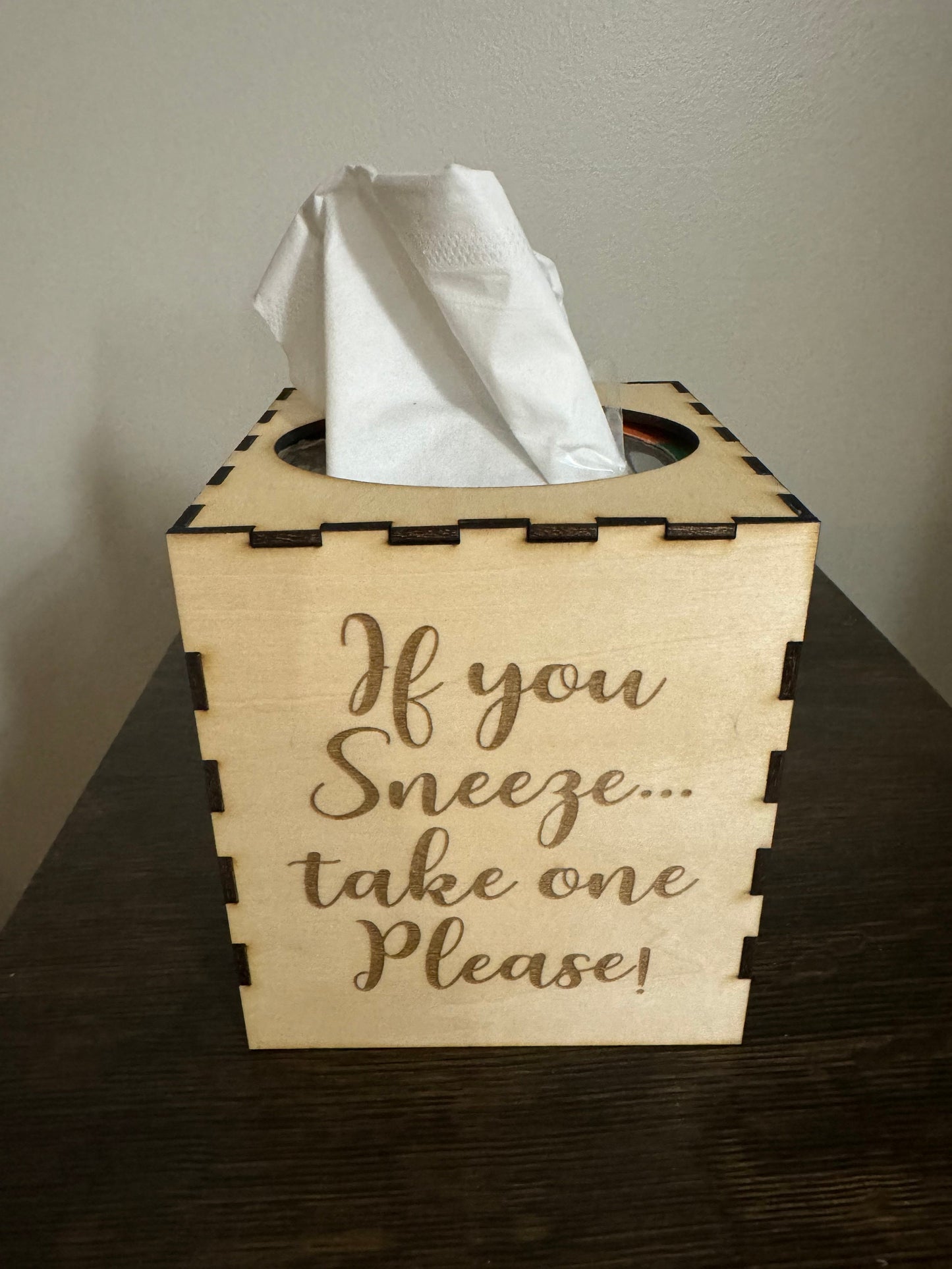 Custom Personalized Tissue Box Cover