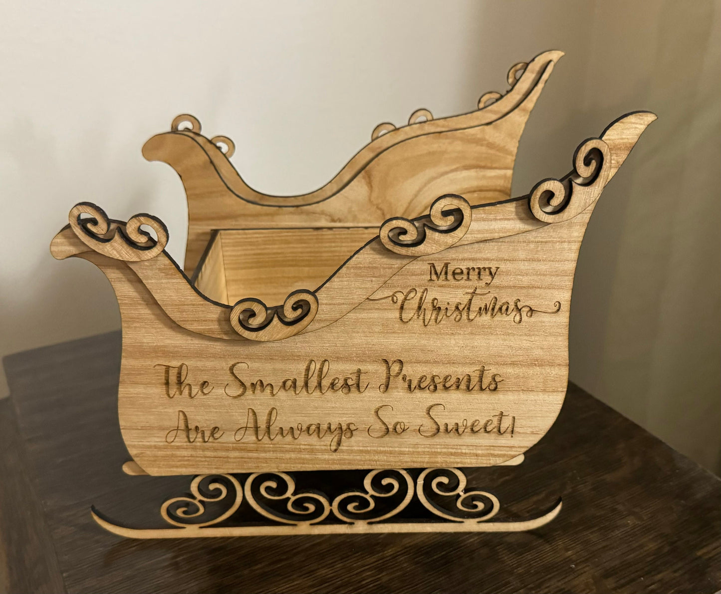 Custom Personalized Santa’s Sleigh Candy Dish - Large