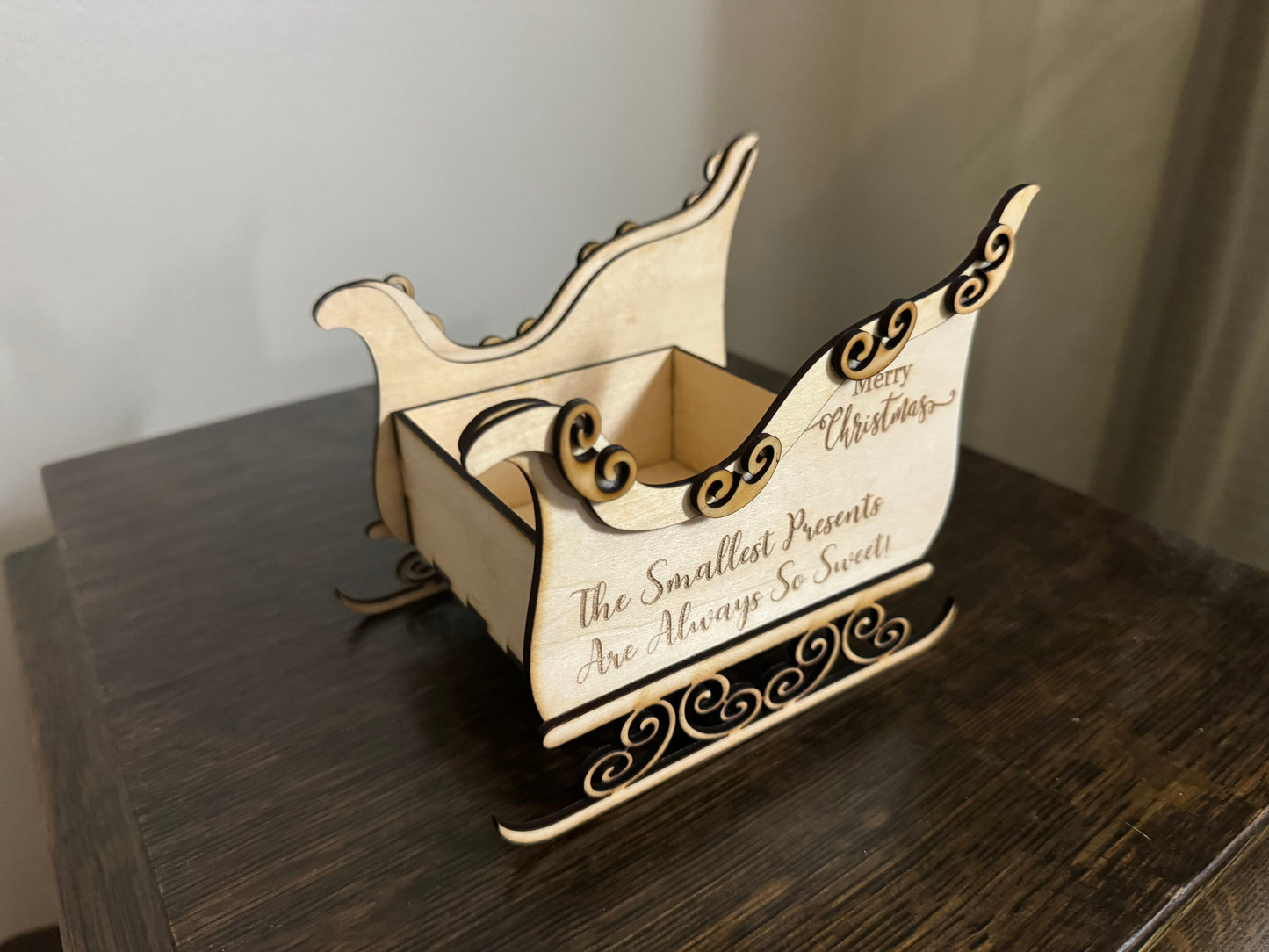 Custom Personalized Santa’s Sleigh Candy Dish - Small