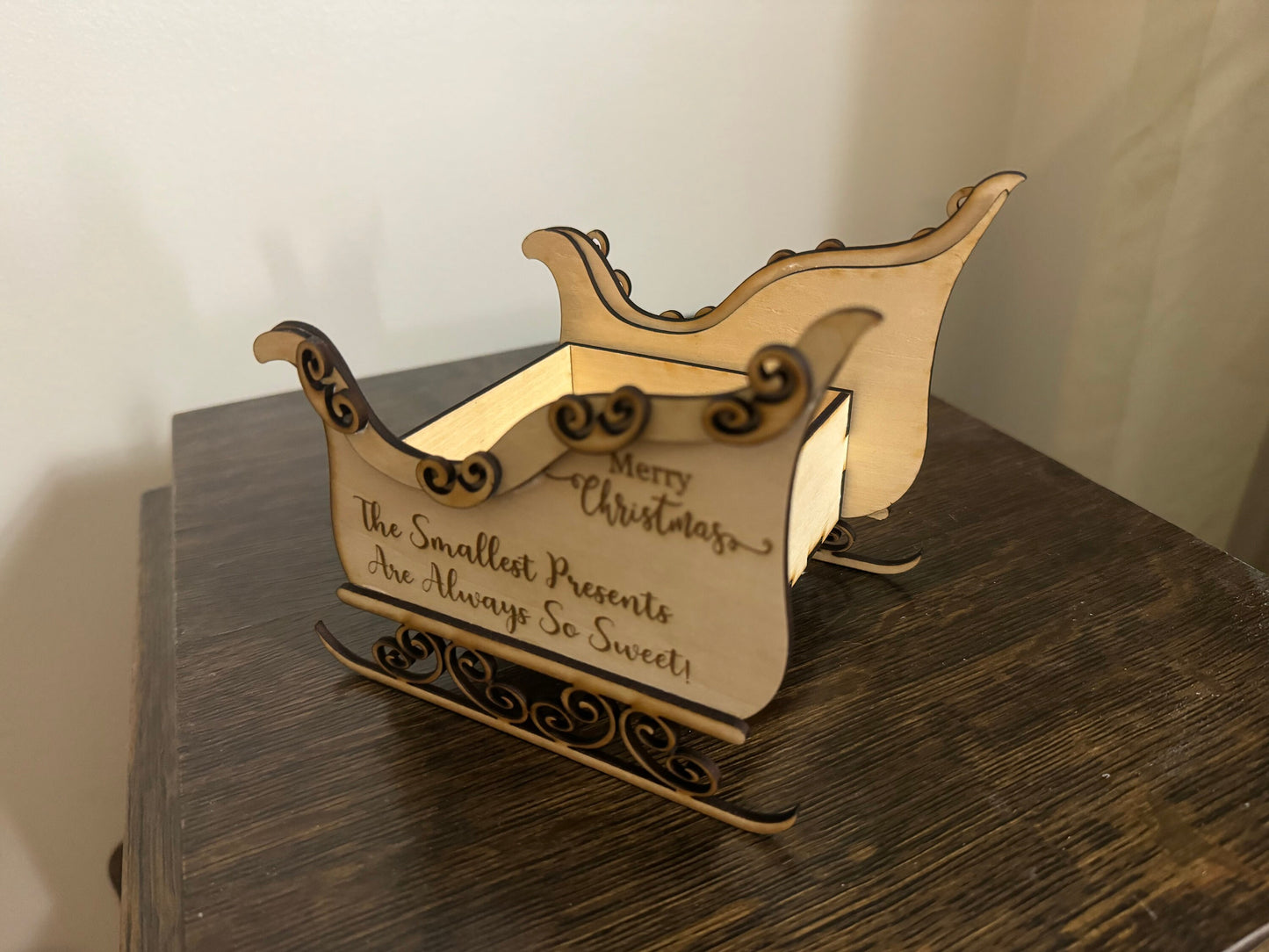Custom Personalized Santa’s Sleigh Candy Dish - Small