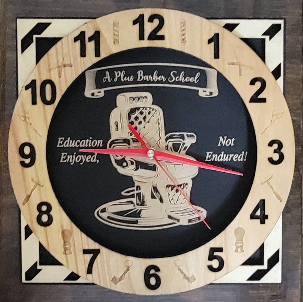 Custom Personalized Engraved Clocks for Family, Christian, and Business Logos