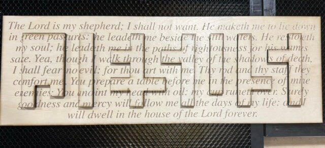 Custom Jesus Christian Scripture Wall Plaque
